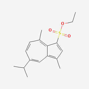 에틸구아이아줄렌설포네이트 PubChem 분자구조식