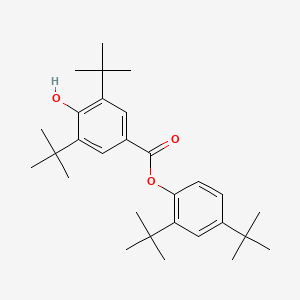 테트라부틸페닐하이드록시벤조에이트 PubChem 분자구조식