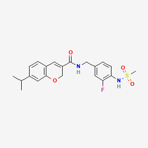 아이소프로필크로멘아미도플루오로벤질메탄설폰아마이드 PubChem 분자구조식