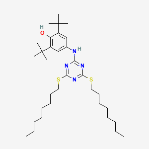 다이-t-부틸하이드록시페닐아미노비스옥틸티오트라이아진 PubChem 분자구조식