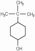 4-t-부틸사이클로헥산올 KCIA 분자구조식