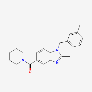 메틸벤질메틸벤즈이미다졸피페리다이닐메탄온 PubChem 분자구조식