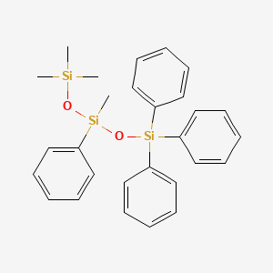테트라메틸테트라페닐트라이실록세인 PubChem 분자구조식