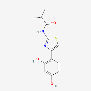 아이소부틸아미도티아졸릴레조시놀 PubChem 분자구조식