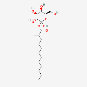 메틸글루코오스라우레이트 PubChem 분자구조식