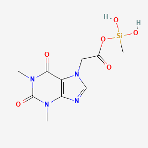 메틸실란올카복시메틸테오필린 PubChem 분자구조식