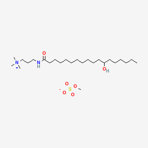 하이드록시스테아라미도프로필트라이모늄메토설페이트 PubChem 분자구조식
