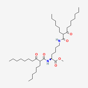 비스-헥실다이옥소데실메틸라이시네이트 PubChem 분자구조식