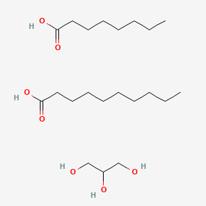 카프릴릭/카프릭글리세라이즈 PubChem 분자구조식