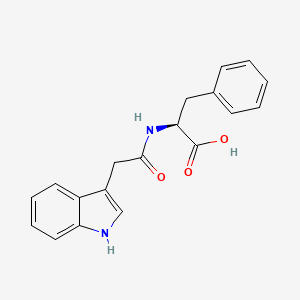 인돌아세틸페닐알라닌 PubChem 분자구조식