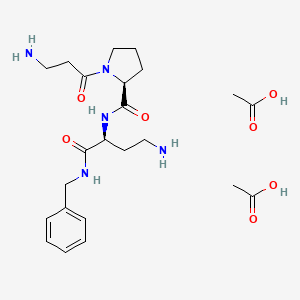 다이펩타이드다이아미노부티로일벤질아마이드다이아세테이트 PubChem 분자구조식