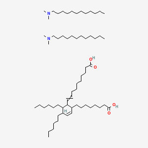 다이메틸라우라민다이머다이리놀리에이트 PubChem 분자구조식