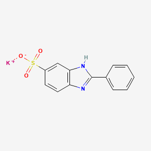 포타슘페닐벤즈이미다졸설포네이트 PubChem 분자구조식