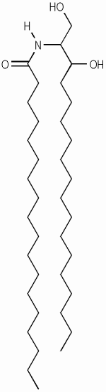 N-스테아로일-다이하이드로스핑고신 KCIA 분자구조식