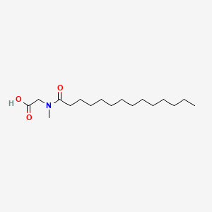 미리스토일사코신 PubChem 분자구조식