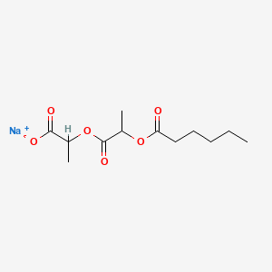 소듐카프로일락틸레이트 PubChem 분자구조식