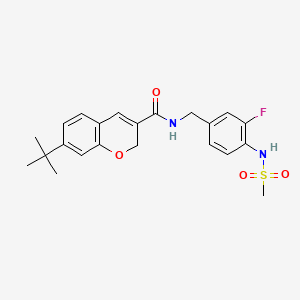 t-부틸크로멘아미도플루오로벤질메탄설폰아마이드 PubChem 분자구조식