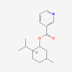 멘틸니코티네이트 PubChem 분자구조식