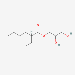 글리세릴에틸헥사노에이트 PubChem 분자구조식