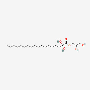 글리세릴다이-하이드록시스테아레이트 PubChem 분자구조식