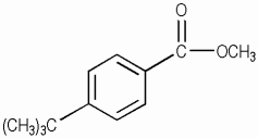메틸4-t-부틸벤조에이트 KCIA 분자구조식