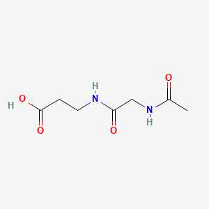 아세틸글라이실베타-알라닌 PubChem 분자구조식