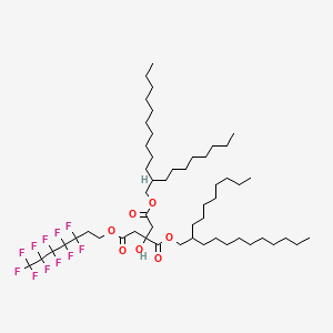 다이옥틸도데실플루오로헵틸시트레이트 PubChem 분자구조식