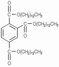 트라이데실트라이멜리테이트 KCIA 분자구조식