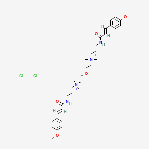 다이-메톡시신나미도프로필에틸다이모늄클로라이드에터 PubChem 분자구조식