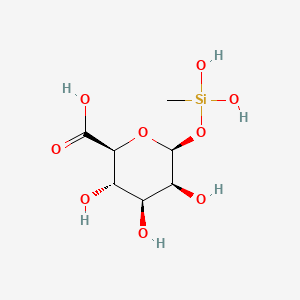 메틸실란올만누로네이트 PubChem 분자구조식