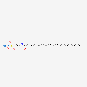 소듐N-아이소스테아로일메틸타우레이트 PubChem 분자구조식