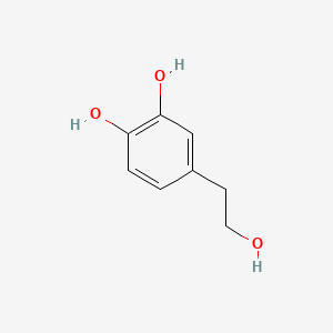 하이드록시타이로솔 PubChem 분자구조식