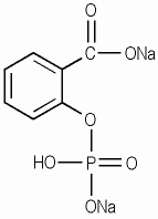 다이소듐살리실포스페이트 KCIA 분자구조식