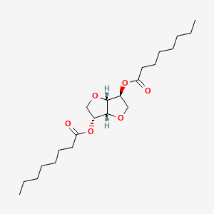 아이소소바이드다이카프릴레이트 PubChem 분자구조식
