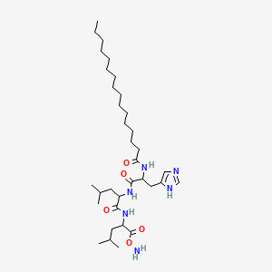 팔미토일에스에이치-트라이펩타이드-2아마이드 PubChem 분자구조식
