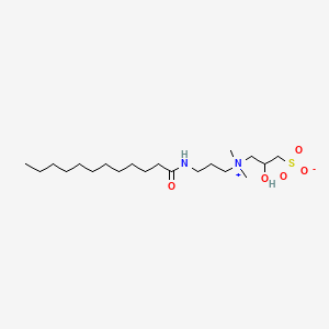 라우라미도프로필하이드록시설타인 PubChem 분자구조식