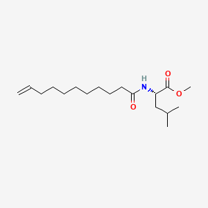 메틸운데세노일류시네이트 PubChem 분자구조식