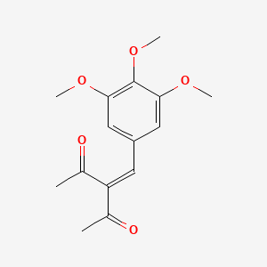 트라이메톡시벤질리덴펜탄다이온 PubChem 분자구조식