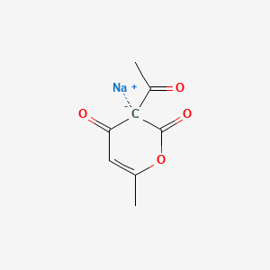 소듐데하이드로아세테이트 PubChem 분자구조식