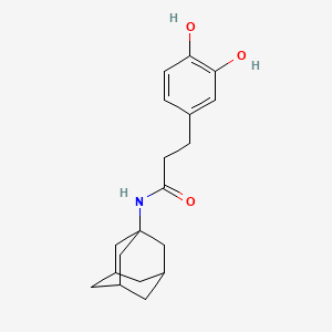 아다만타닐다이하이드로카페아마이드 PubChem 분자구조식