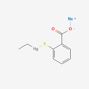 티메로살 PubChem 분자구조식