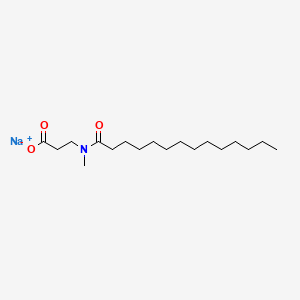 소듐미리스토일메틸베타-알라닌 PubChem 분자구조식