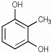 2-메틸레조시놀 KCIA 분자구조식