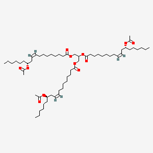 글리세릴트라이아세틸리시놀레이트 PubChem 분자구조식